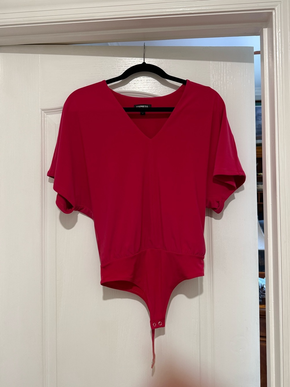 Express hot pink batwing bodysuit